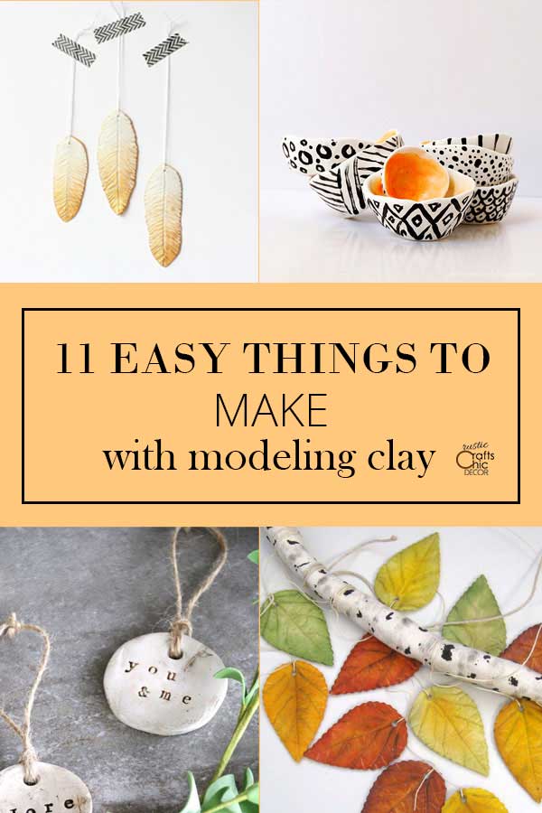 11 Easy Things To Make With Modeling Clay - Rustic Crafts & DIY